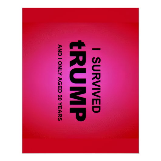 Ich überlebte tRUMP Poster (Vorderseite)