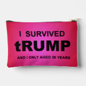 Ich überlebte tRUMP Zubehörtasche (Rückseite)