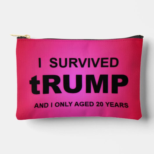 Ich überlebte tRUMP Zubehörtasche (Vorderseite)