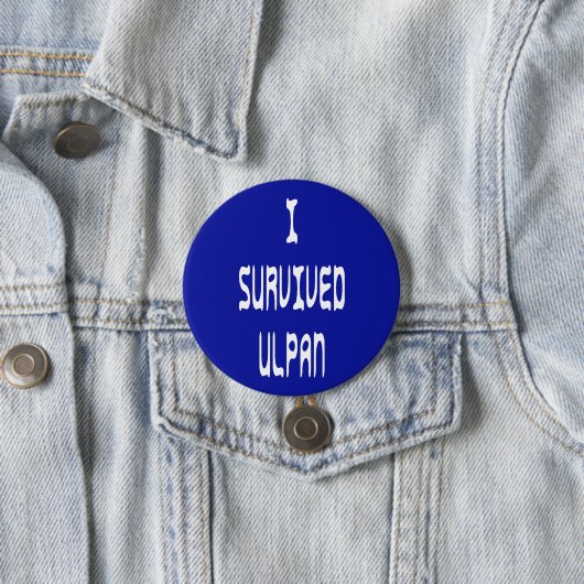 Ich überlebte Ulpan Button (Beispiel)