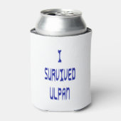 Ich überlebte Ulpan Dosenkühler (Kanne Vorderseite)