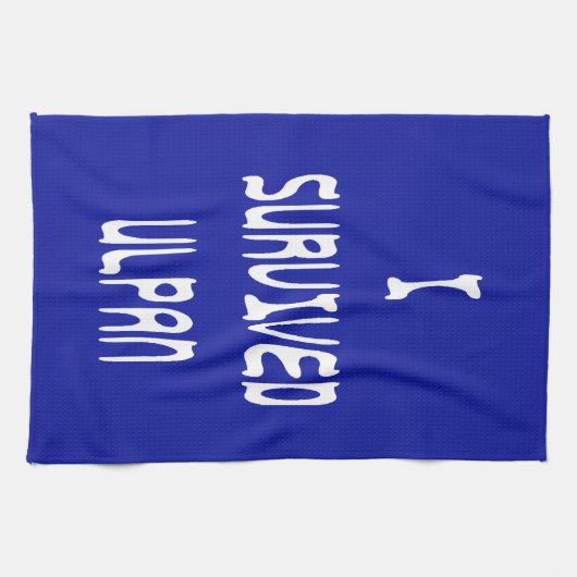 Ich überlebte Ulpan Geschirrtuch (Horizontal)