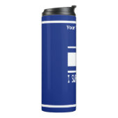 Ich überlebte Ulpan Thermosbecher (Nach links gedreht)