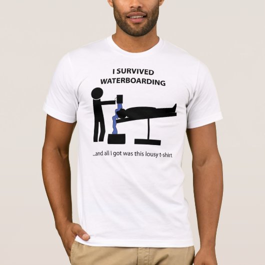 Ich überlebte Waterboarding T-Shirt (Vorderseite)