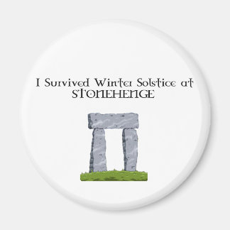 Ich überlebte Wintersolstice bei Stonehenge Magnet
