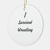 Ich überlebte Wrestling! Keramikornament (Links)