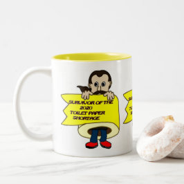 Ich überlebte zweifarbige tasse