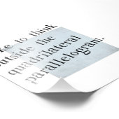 Ich überlege gerne draußen fotodruck (Ecke)