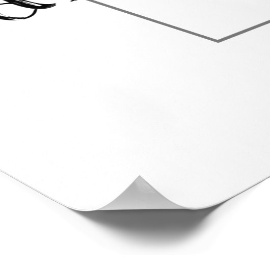 Ich überlege gerne draußen poster (Ecke)