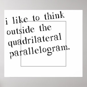 Ich überlege gerne draußen poster