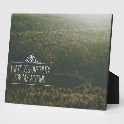 Ich übernehme Verantwortung Fotoplatte (Seite)