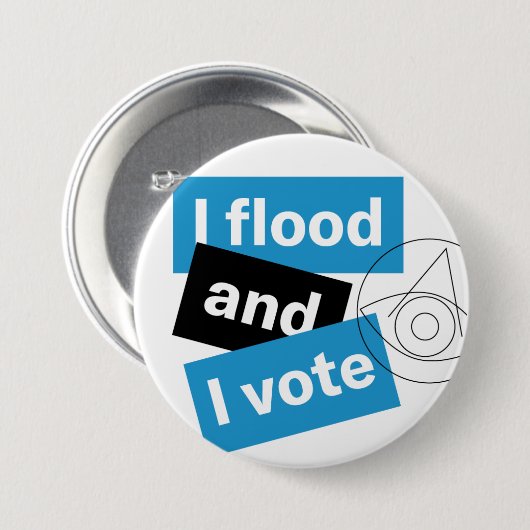 Ich überschwemme und stimme über den Knopf Button (Vorne & Hinten)