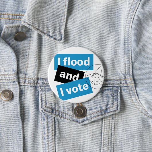 Ich überschwemme und stimme über den Knopf Button (Beispiel)