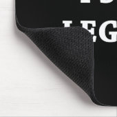 Ich überspringe Leg Day Comedy Workout Mousepad (Ecke)
