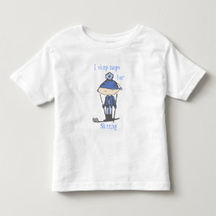 ich überspringe Nickerchen für das Ski fahren Kleinkind T-shirt
