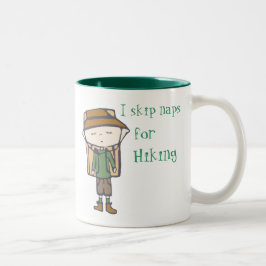 Ich überspringe Nickerchen für das Wandern der Zweifarbige Tasse
