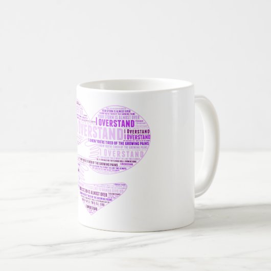 Ich überstehe (Herz der Widerstandskraft) Tasse (VorderseiteRechts)