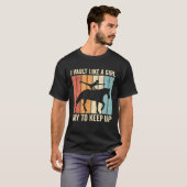 Ich überwinde wie ein Mädchen, versucht mitzuhalte T-Shirt (Vorne ganz)