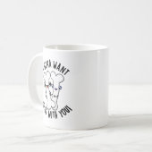 Ich Ulna Will Mit Dir Sein Lustiger Knochen Wortsp Kaffeetasse (Vorderseite Links)