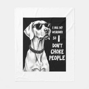 Ich Umarme Meinen Weimaraner, Damit Ich Leute Nich Fleecedecke