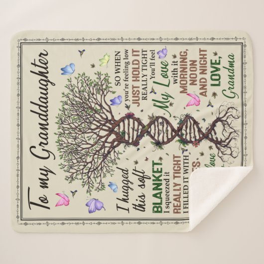 Ich umarmte diese weiche sherpadecke (Vorderseite (Horizontal))