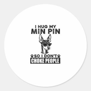 Ich umarmte mein Button, damit ich nicht Leute ers Runder Aufkleber