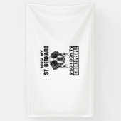 Ich umarmte meinen St. Bernard, damit ich nicht Le Banner (Vertikal)