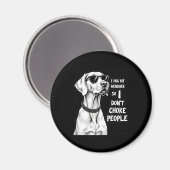 Ich umarmte meinen Weimaraner, damit ich nicht Leu Magnet (Vorderseite/Rückseite)