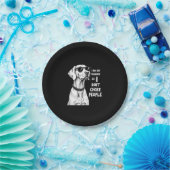 Ich umarmte meinen Weimaraner, damit ich nicht Leu Pappteller (Party)