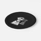 Ich umarmte meinen Weimaraner, damit ich nicht Leu Pappteller (Schrägansicht)