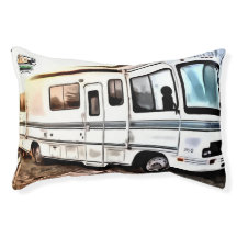 Ich und 3 in einem RV-Dog-Bett