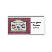 Ich und Crabby Adressaufkleber (Vorne)