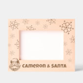 Ich und der Weihnachtsmann Snowflake Individuelle  Geätzte Rahmen (Vorderseite)