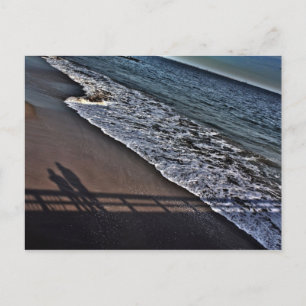 Ich und du am Strand Postkarte