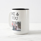 Ich und du Niedlichen Couple Foto Zweifarbige Tasse (Vorderseite Links)
