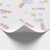 Ich und Du Personalisierte Geschenkverpackung - Ro Geschenkpapier (Ecke)
