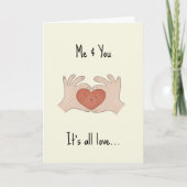 Ich und du... Valentinkarte Karte (Vorderseite)
