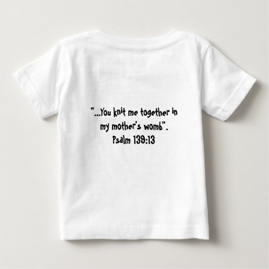 Ich und Gott? . Wir gehen Weise zurück! … Baby T-shirt (Rückseite)