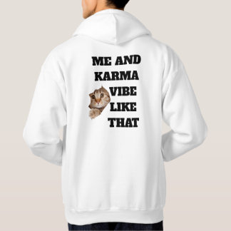 "Ich und Karma" Grafik-Hoodie Hoodie
