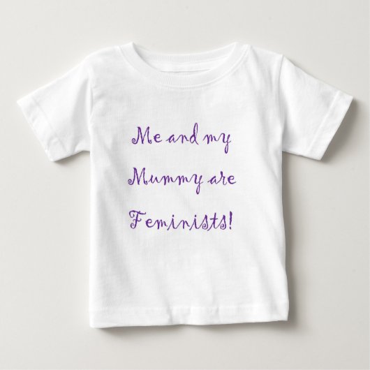Ich und Mama sind Feministbodysuit Baby T-shirt (Vorderseite)