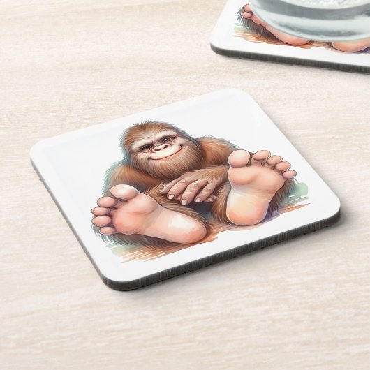 Ich und mein Bigfoot Getränkeuntersetzer (Linke Seite)