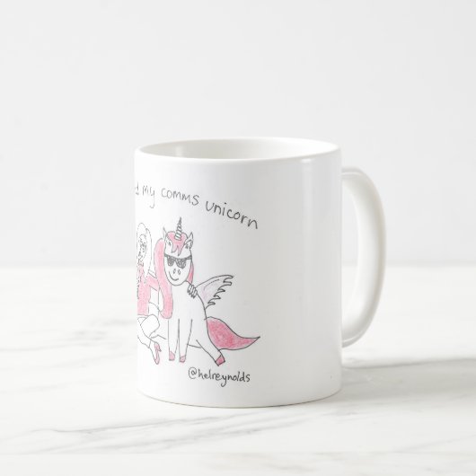 Ich und mein comms Einhorn Kaffeetasse (VorderseiteRechts)
