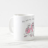 Ich und mein comms Einhorn Kaffeetasse (Vorderseite Links)