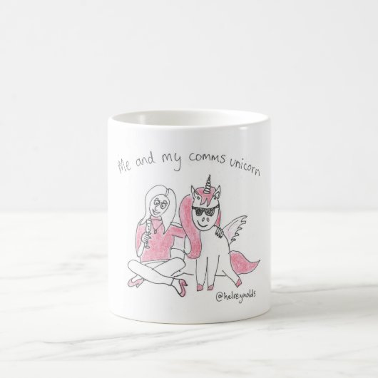 Ich und mein comms Einhorn Kaffeetasse (Mittel)