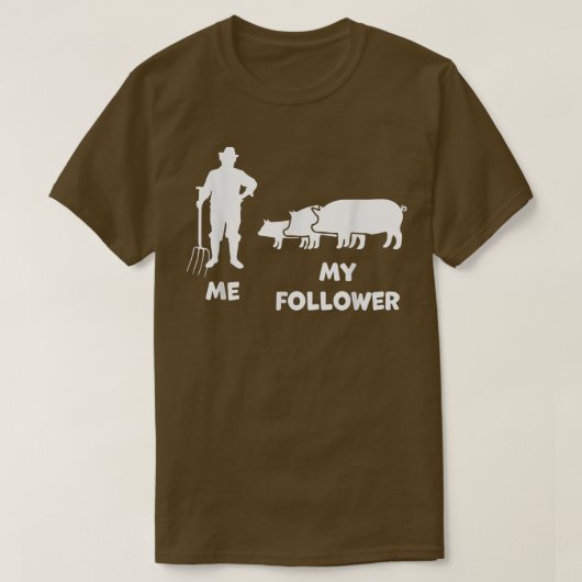 Ich und mein Follower Funny Bauer Pig Bauer T-Shirt (Design vorne)
