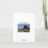 Ich und mein großer Mund - es tut mir leid! Grußka Karte (Rückseite)