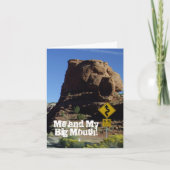 Ich und mein großer Mund - es tut mir leid! Grußka Karte (Vorderseite)