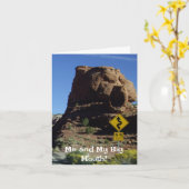 Ich und mein großer Mund - es tut mir leid! Grußka Karte (Gelbe Blume)