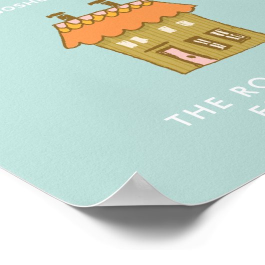 Ich und mein Haus Christlich Personalisiert Poster (Ecke)