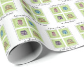 Ich und mein Haus dienen dem Lord Housewarming Geschenkpapier (Rolleneckpunkt)